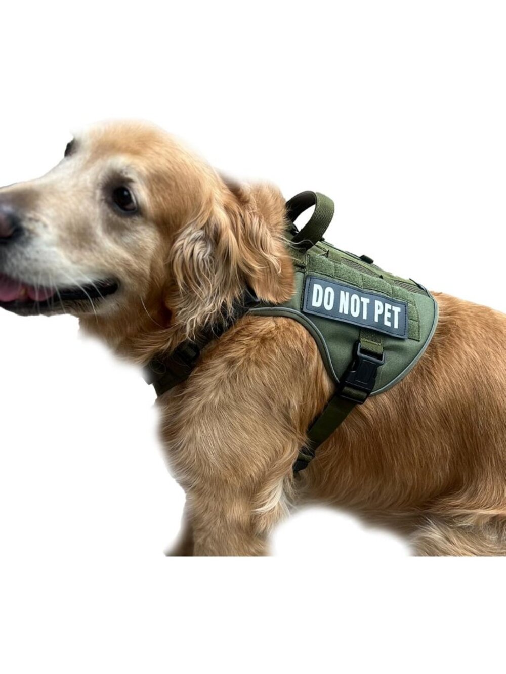 Reflective No Pull Tactical Dog Harness for Large Breeds - Breathable Molle Vest